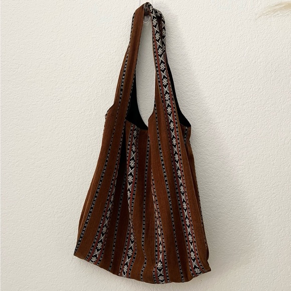 Handbags - Vintage Cynthia Vincent Aztec Tribal Print Boho Classic Shopper Shoulder Bag